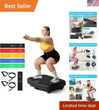 Compact Vibration Plate with Remote - Full Body Workout & 400lbs Weight Limit