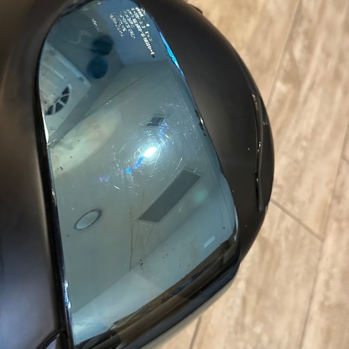 Shoei Rf-1100 Motorcycle Helmet Small Matte Black Metallic Blue Shield - Picture 12 of 17