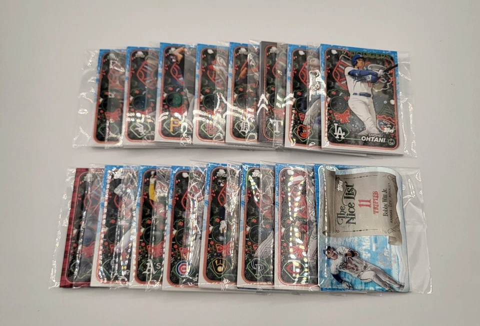 2024 Topps Baseball Team Lots (29 Teams) Holiday Base, SPs, Inserts, Parallels! - Image 3 of 4