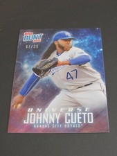 2015 Topps Bunt Player Code Cards Johnny Cueto UPD Royals serial #07/25 