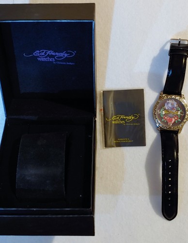 Ed Hardy di Christian Audigier - Orologio e scatola Wildcat - con opuscolo come da foto - Foto 18 di 21
