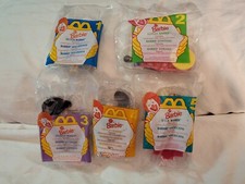 McDonalds Happy Meal Toys Barbie Around the World 1995 all 5 NIP COMPLETE
