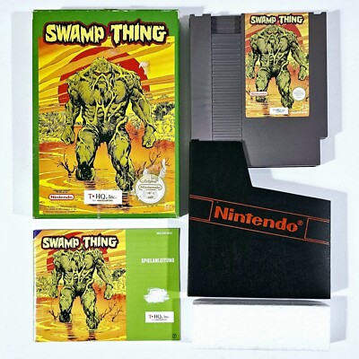 Nintendo NES DC Comic Monster Game SWAMP THING dt. PAL-B CIB Horror Brawler
