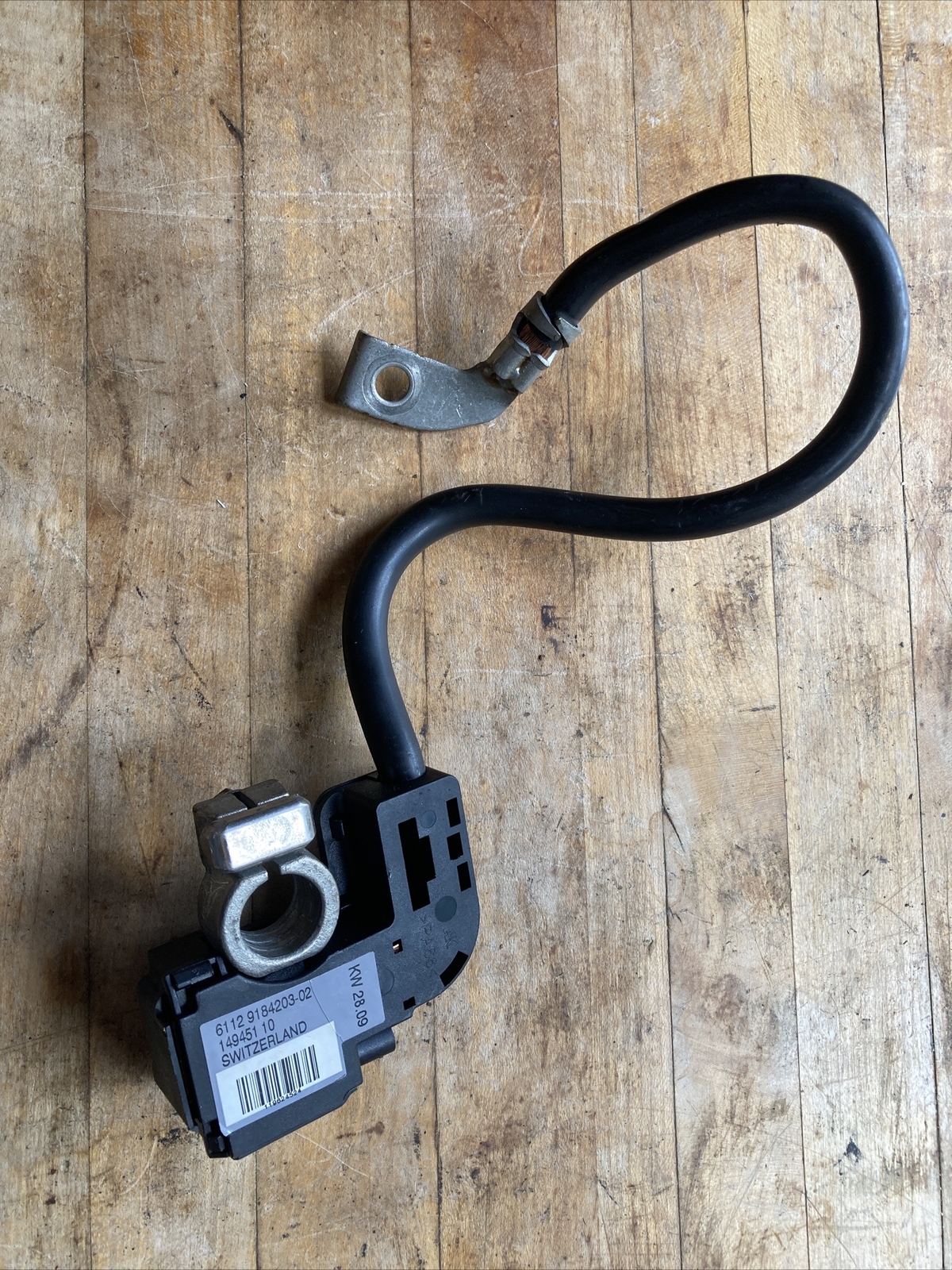 04-10 BMW E60 5 Series Negative Black Battery Power Terminal Cable  