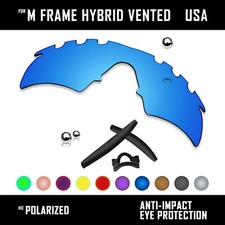 Anti Scratch Replacement Lenses Rubber Kits for-Oakley M Frame Hybrid Vented