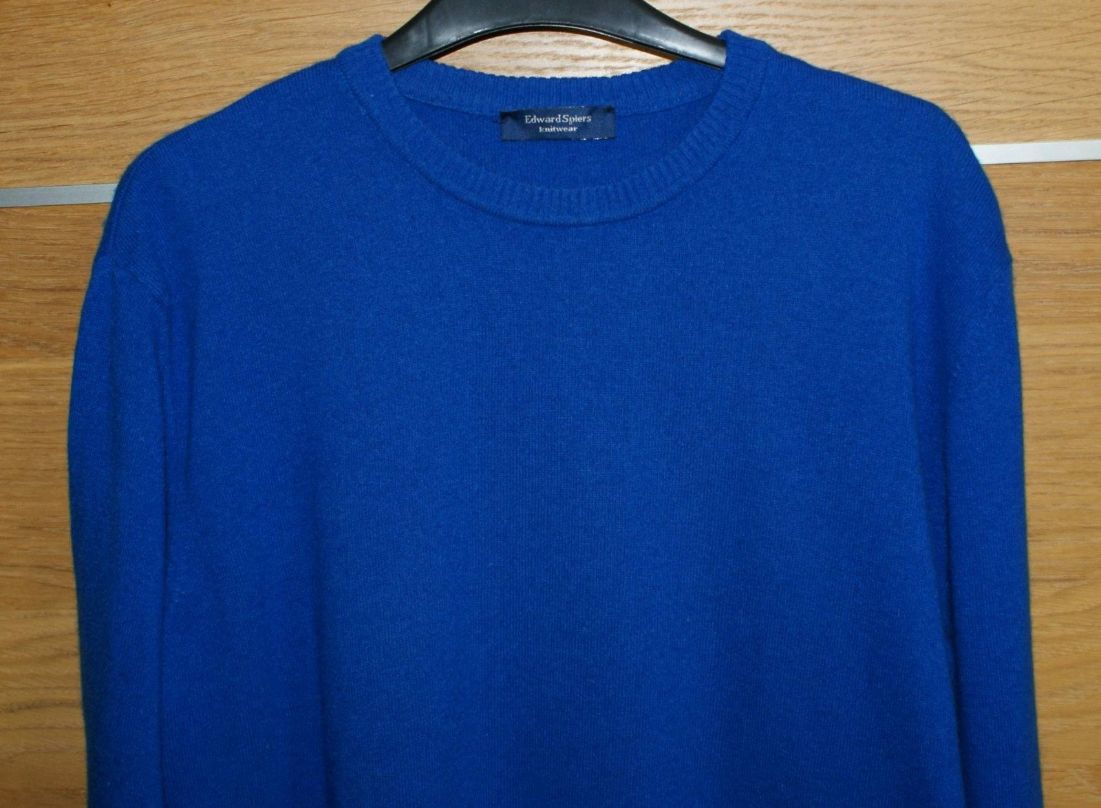 Edward Spiers blu misto lana maglione 