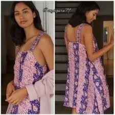 Anthropologie Tiny Palms Mini Dress