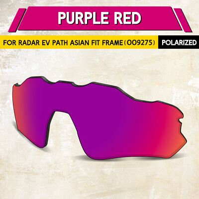1.5MM POLARIZED Replacement Lenses for Oakley Radar EV Path AF OO9275 Purple Red
