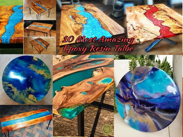 Resin crystal table deals