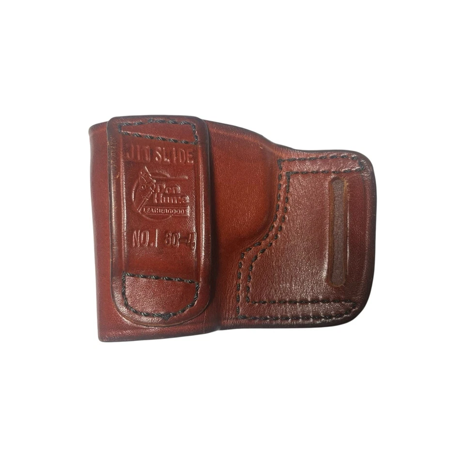 Vintage Don Hume Brown Leather JIT Slide Holster For Kel-Tec PF9 (80-4) - Image 2 of 4