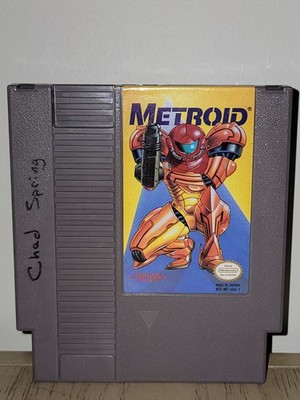 Metroid Yellow Label Variant Nintendo NES Cartridge  Authentic & Tested