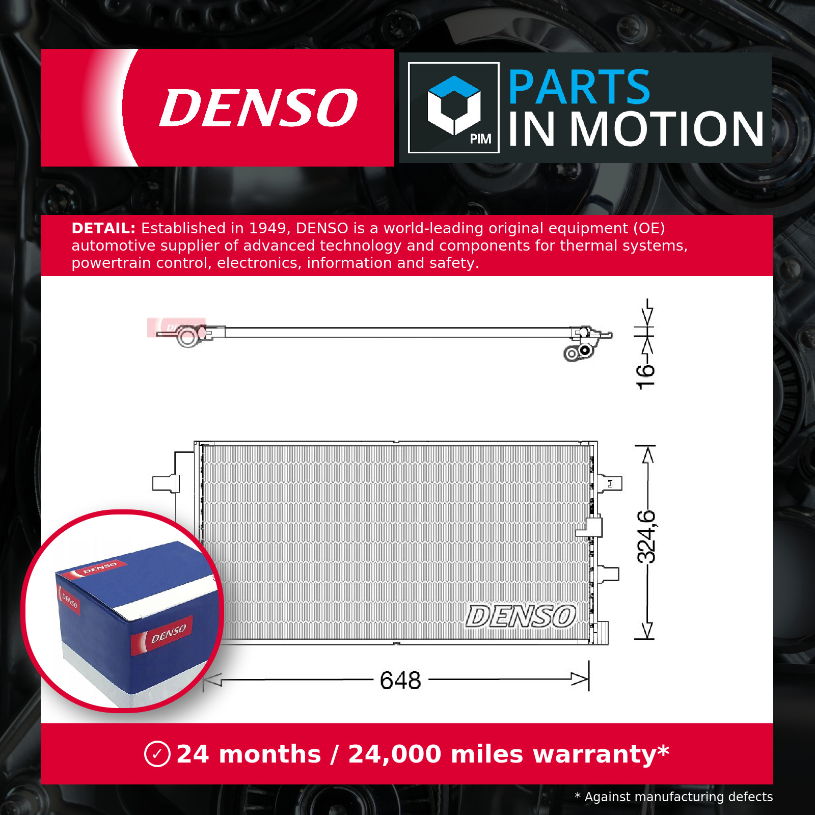 Air Conditioning Condenser Fits Audi A4 Allroad A5 A6 Porsche DENSO DCN02044 - Image 14