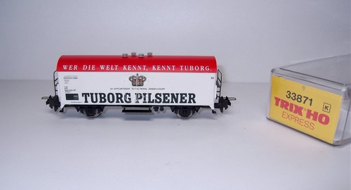 Trix Express 33871 – Kühlwagen "Tuborg", Einmalserie nur 1994, unbespielt, OVP | Condition: Gebraucht