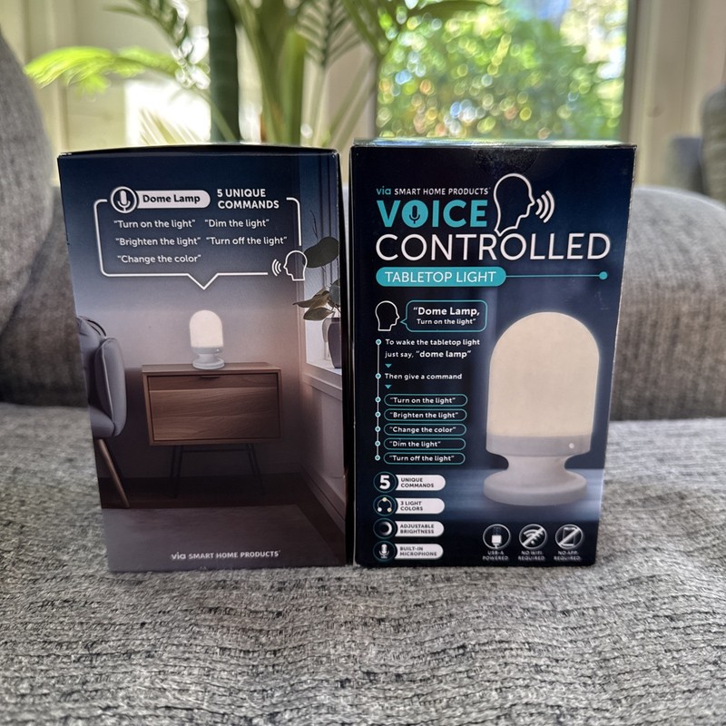 2 X NEW Voice Controlled Tabletop Light FREE SHIPPING