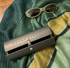 Vintage Norma Kamali Sunglasses Made In Italy With Case