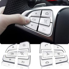 Car Steering Wheel Button Trim lnner Decoration Compatible with Mercedes Benz C
