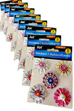 New Jot Pop-Up Flower Multicolor Scrapbooking Crafts Art 5 Ct