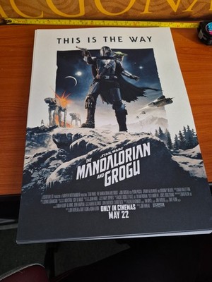 Official Cineworld Mandalorian & Grougu, Cinema MIni Poster - New 
