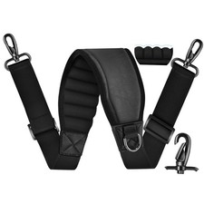 ZINZ 77" Shoulder Strap with Neoprene Thick Padded, Universal Bag 77", Black