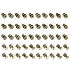 50 Pcs M3*5 Mini Round Knobs, 7mm Small Drawer Pulls, Bronze