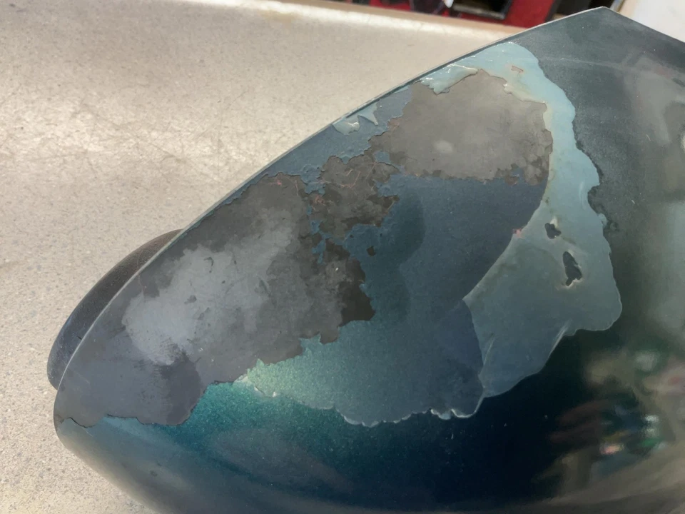 Espelho de porta PONTIAC FIREBIRD direito 93 94 95 96 97 98 99 RH PWR VERDE REVESTIMENTO TRANSPARENTE - Imagem 3 de 4