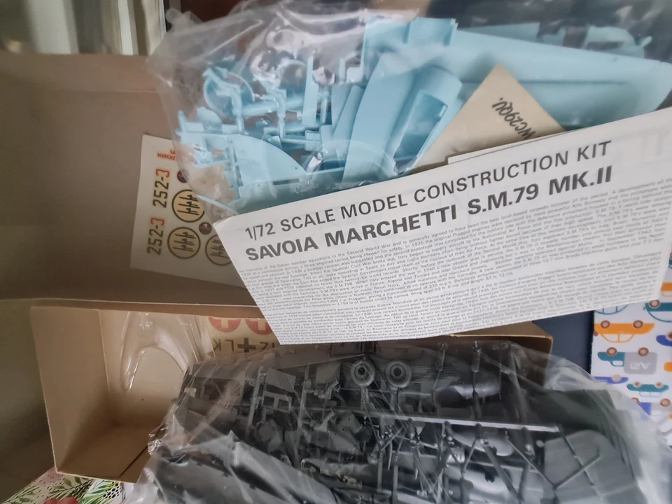 AIRFIX 1/72 SAVOIA MARCHETTI  SM 79  E JUNKERS JU 52 VINTAGE - Immagine 4 di 4