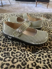 Alegria Paloma Houndstooth Mary Jane Clog Size 37