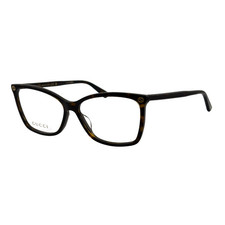 Gucci GG0025O Havana Brown Cat Eye Eyeglasses Frames 56mm 14mm 140mm - 002