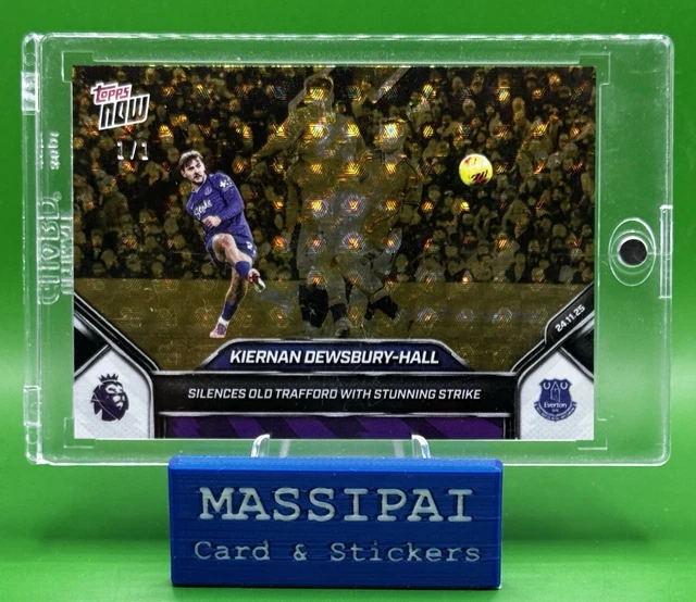 Kiernan Dewsbury-Hall 1/1 - Foilfractor - Everton - Topps Now PL - Card 63