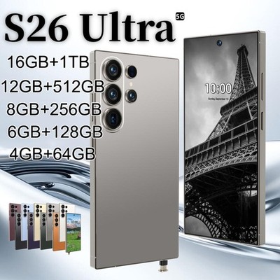 S26 Ultra 5G Smartphone 7.3'' Factory Unlocked Android Cellphones Dual SIM New