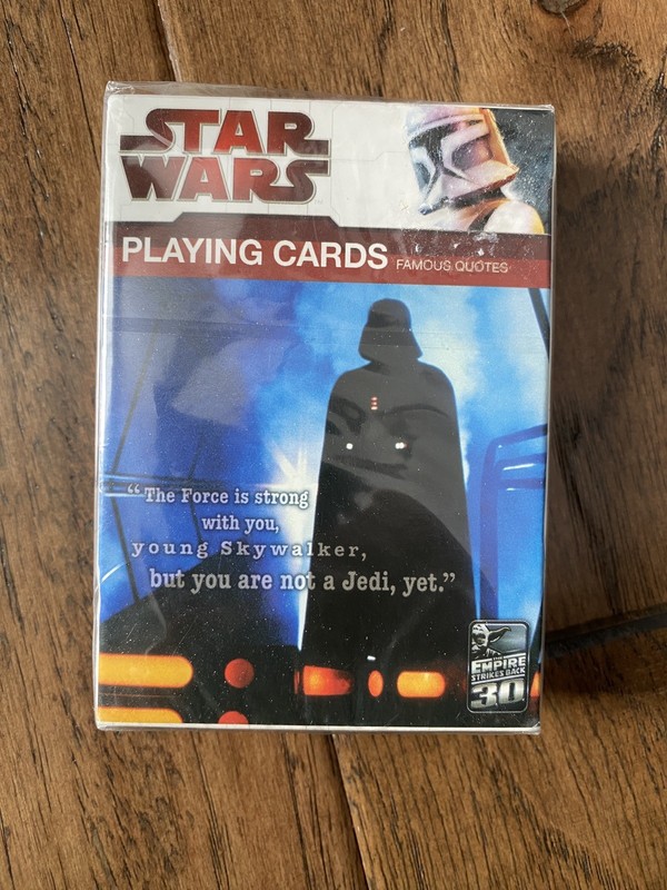 Star Wars Empire Strikes Back 30th Anniversary Playing Cards in Sealed Box New!