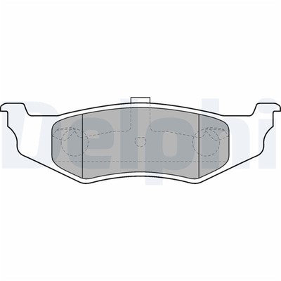 Delphi Bremsbeläge hinten für Chrysler Dodge