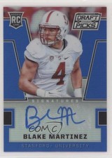 2016 Panini Prizm Collegiate Draft Picks Blue Blake Martinez #246 Auto 5n0