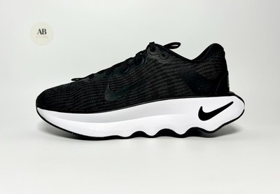 Nike Motiva Walking Sneaker Show Cushioned Sole Schwarz Weiß UK Größe 6 EUR 39