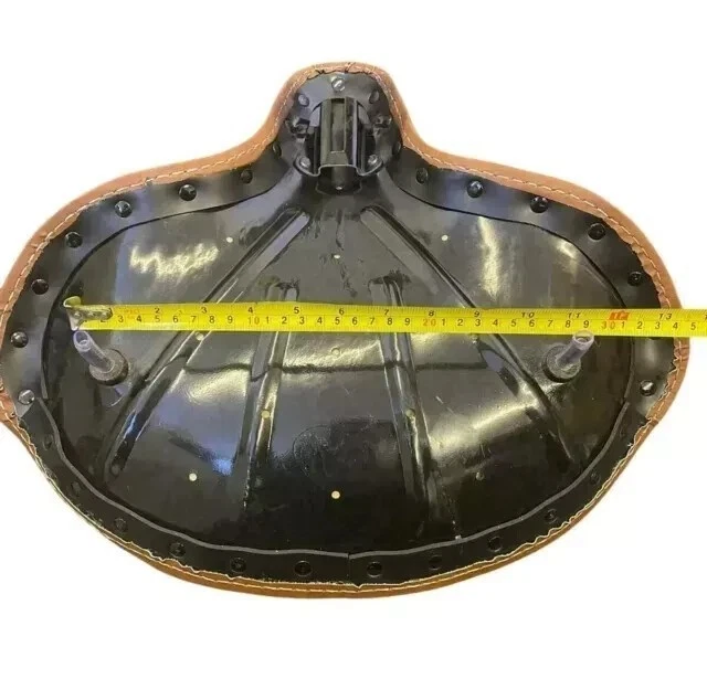 Asiento de cuero genuino apto para Harley Police Style EL WL ULH Foto 4 de 4