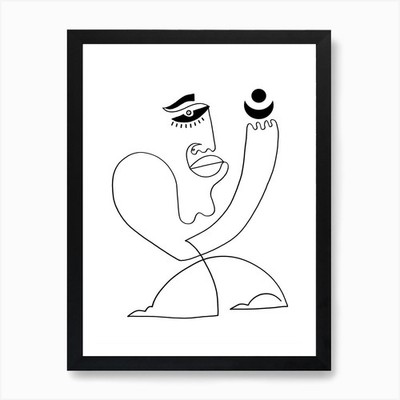 Alte Seele Kunstdruck gerahmt Wandbild Poster Leinwanddruck Bild