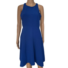 Banana Republic SLOAN FIT-AND-FLARE DRESS in marina blue size 2 NWT