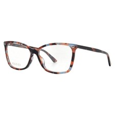 Gucci Demo Square Ladies Eyeglasses GG0025O 013 56 GG0025O 013 56