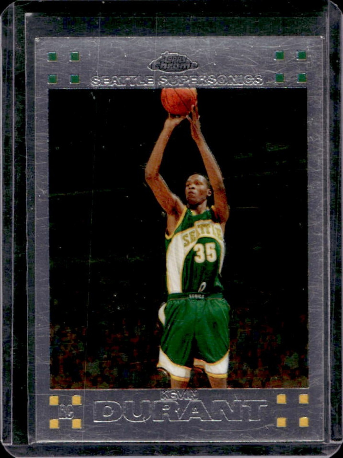 2007-08 Topps Chrome Kevin Durant Rookie RC #131 Supersonics