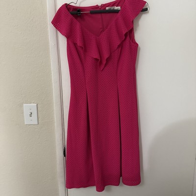 Eliza F Fuchsia Fit And Flare Dress Size 6