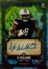 DJ Williams 2024 Wild Card 5 Card Draw AUTO 1/2 RC Buccaneers Edgerrin James 🔥