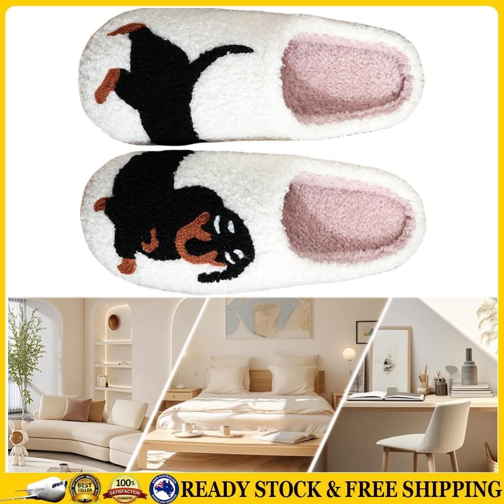 APL DE Pantofole Bassotto Peluche Pantofole per Cani Fuzzy Antiscivolo per Letto Esterno Interno