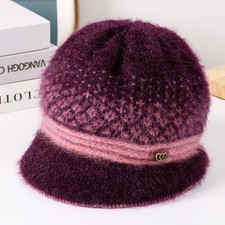 Women Winter Knitted Earflap Beanie Warm Fleece Lined Hat for Cold Weather