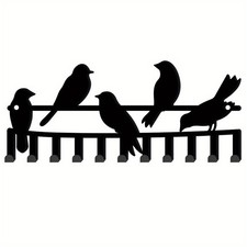 1set Iron Wall Mounted Hook Hangers 10-Hook tive Organizer Rack for bag