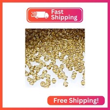 The Crafts Outlet, 200-pc Acrylic Bicone Beads, Faceted, 4mm, Champagne