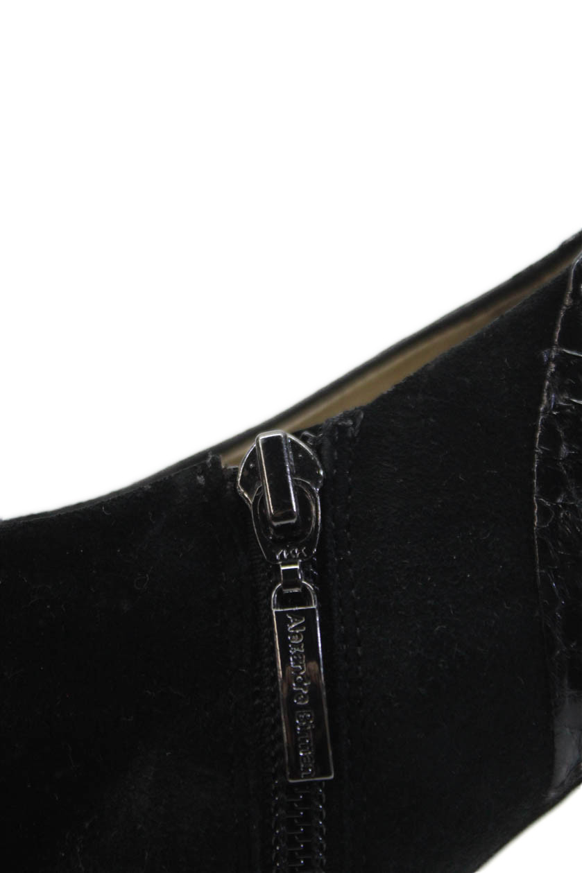 Alexandre Birman Womens Side Zip Python Skin Trim… - image 6