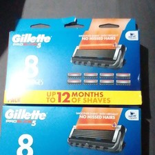 2 x Gillette ProGlide5 5-Blade Mens Face Razo...