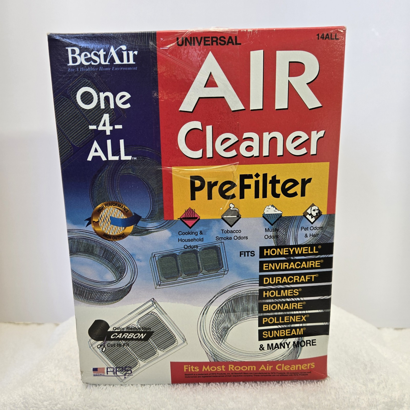 RPS Products Best Air Universal Air Cleaner PreFilter One-4-All Cut to Fit  New!