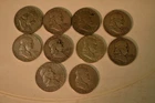 10 Franklin half dollars,