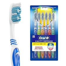 Oral-B Cavity Defense Soft Manual Toothbrush Adult Family Pack of 6
